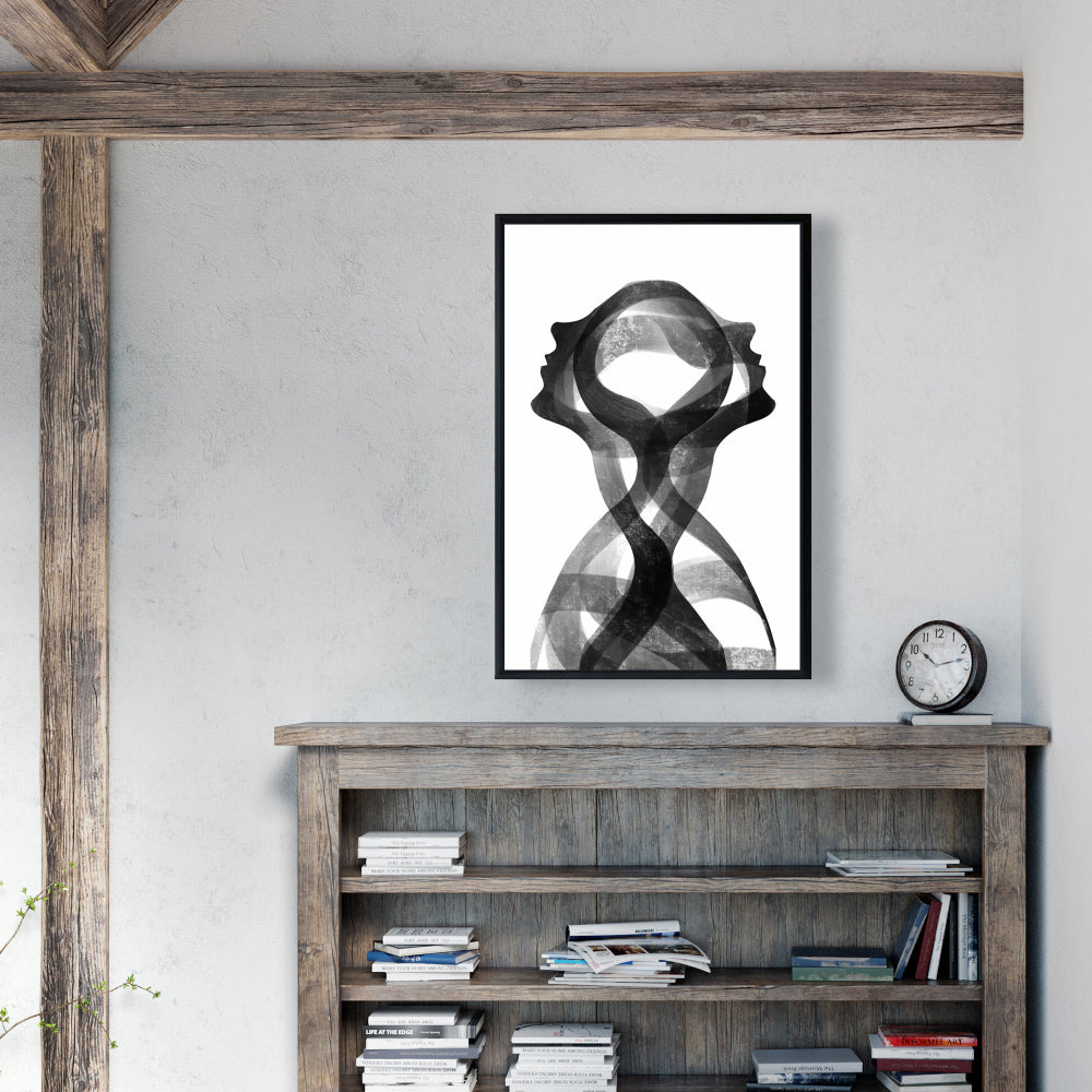 Toile encadrée « Formes abstraites » de Mental Fusion – Décoration d'intérieur