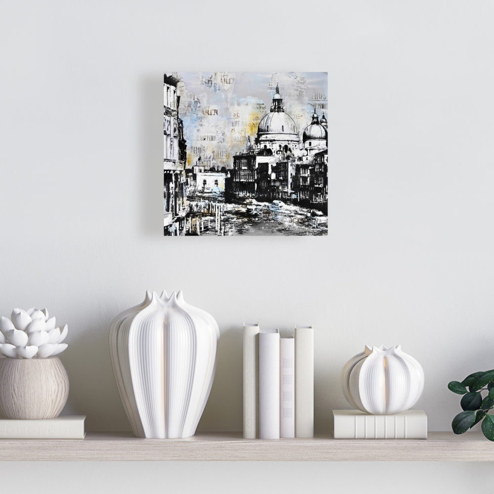 Contemporary Cities White Canvas | Basilica of Santa Maria