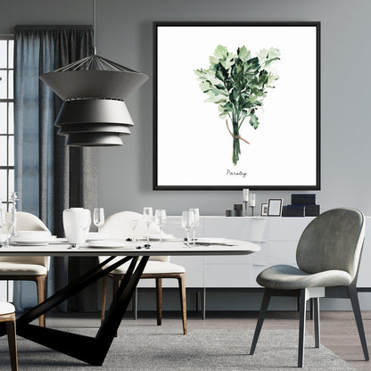 Impression encadrée « Tied Up Persil Bundle » | Décoration de cuisine