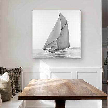 Vintage sailing ship - Bedroom marine metal print for decor