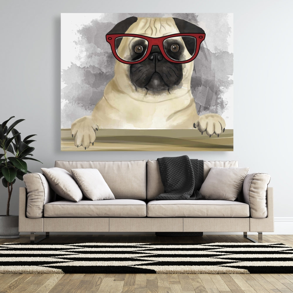 Toile Geek Carlin Chambre Animaux Animaux | Décoration d'intérieur