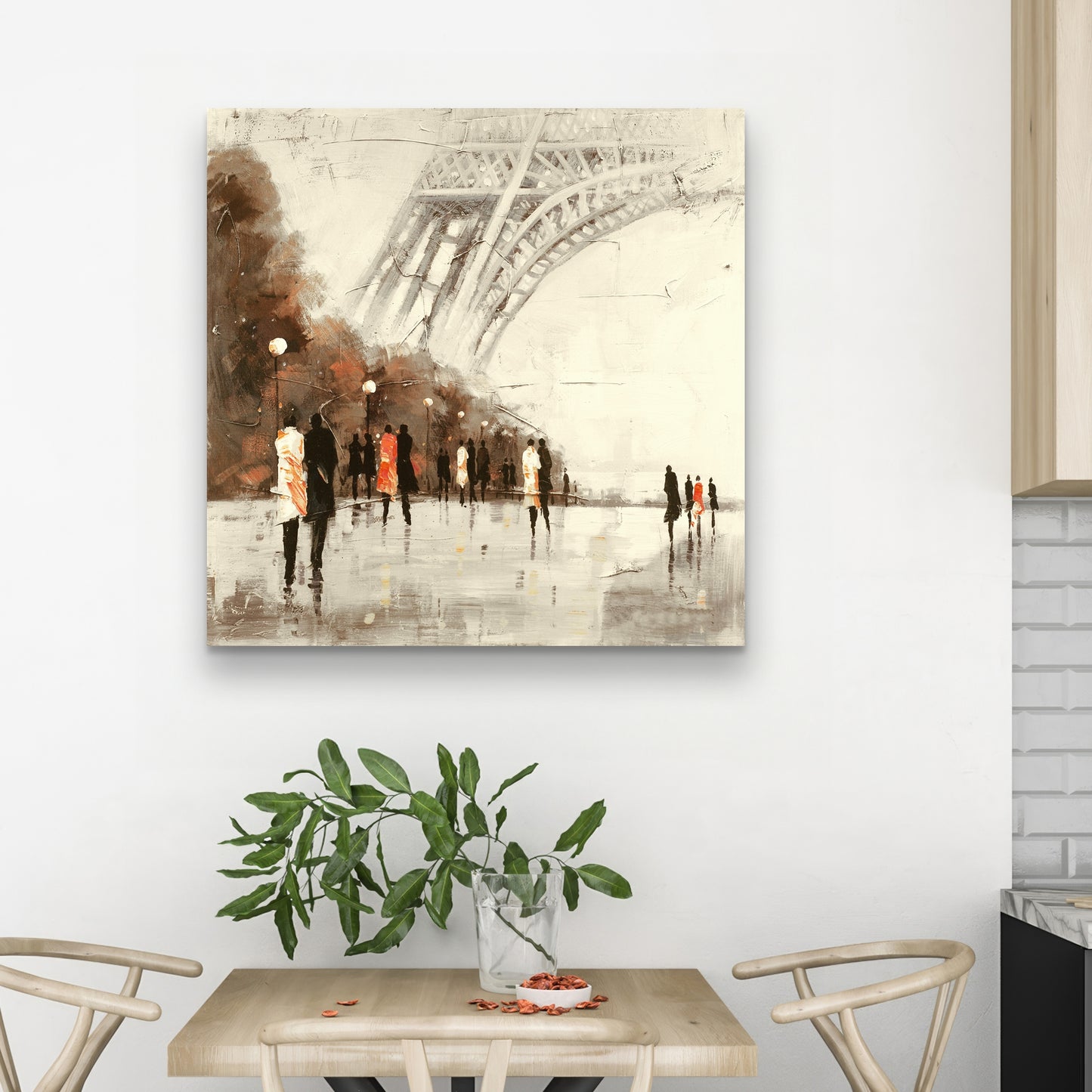 Toile de chambre contemporaine | Décor Tour Eiffel