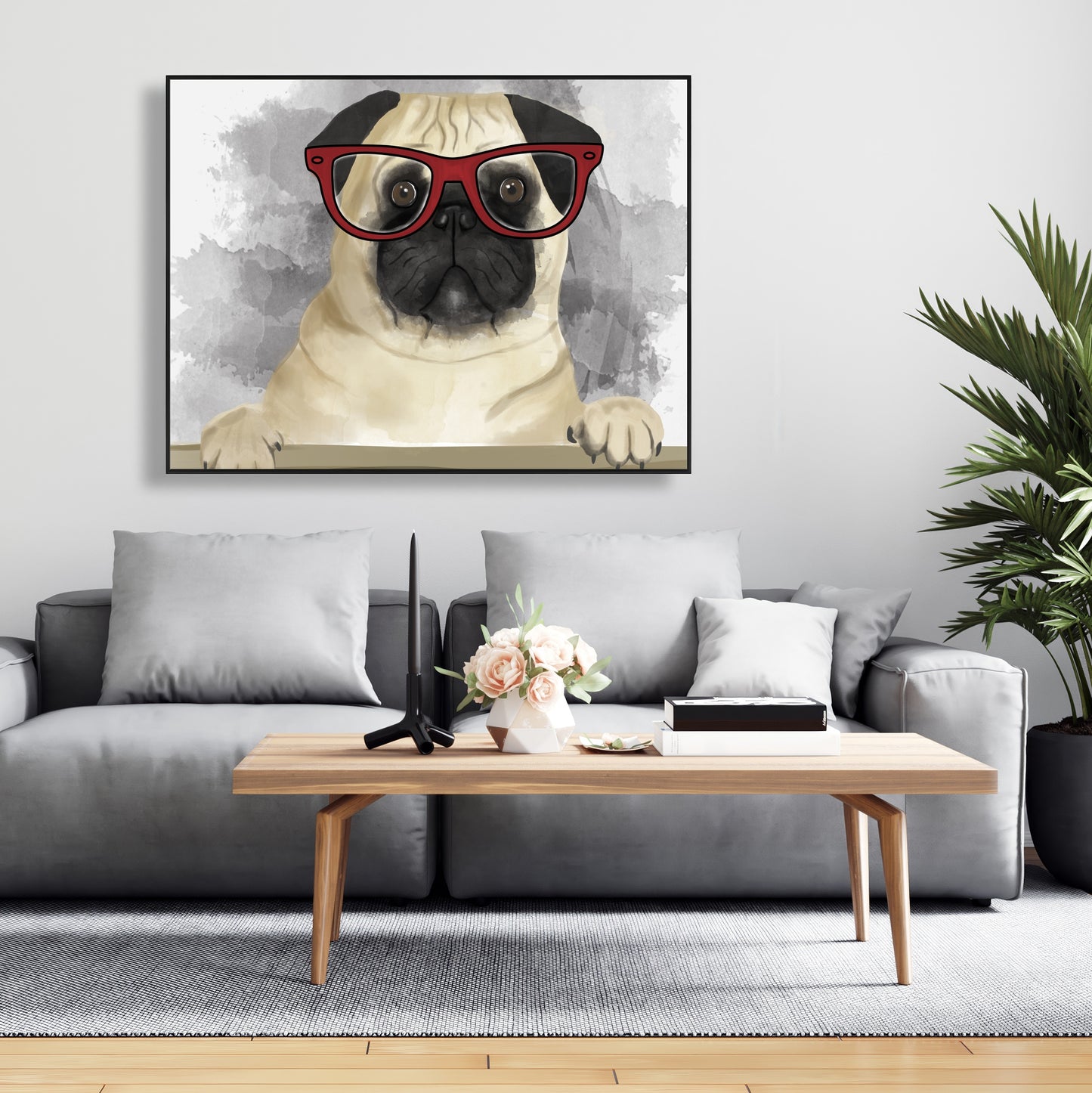 Toile encadrée Geek Carlin Brown Animaux pour décoration intérieure