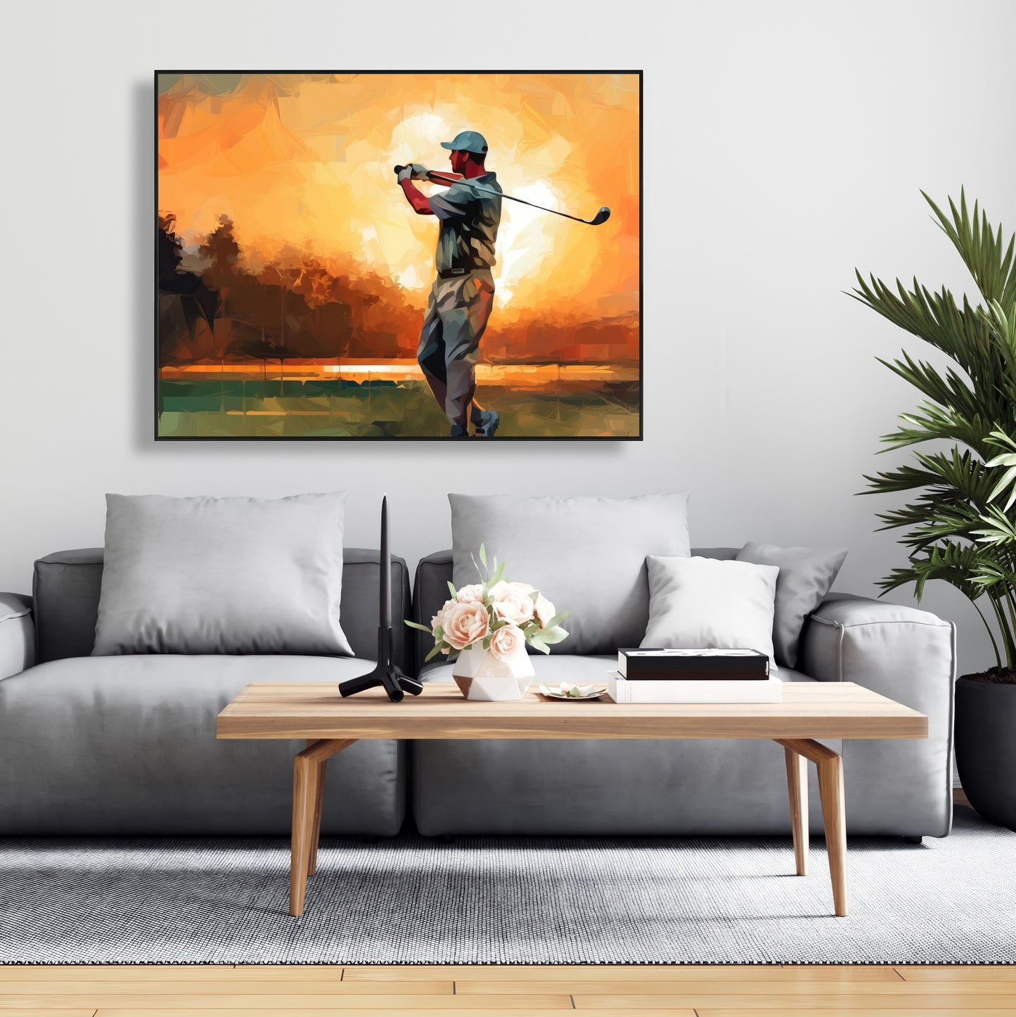 Toile « Plan rapproché » | Décoration d'intérieur contemporaine encadrée