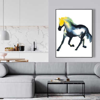 Toile Cheval au galop | Décoration animalière pour les murs de la chambre
