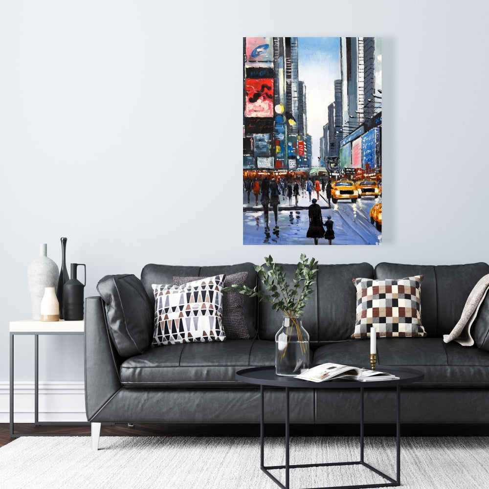 Peak Hour Blue Canvas | Building Cities Home Decor Wall Art