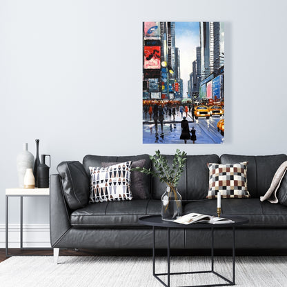 Peak Hour Blue Canvas | Building Cities Home Decor Wall Art