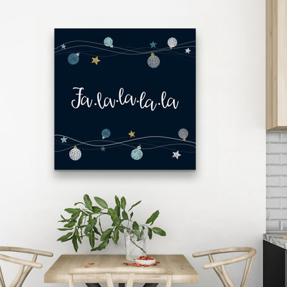 Fa-la-la-la-la Toile de chanson | Faute de frappe et symboles de décoration de cuisine