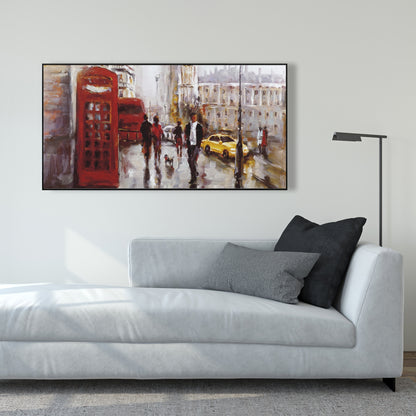 Toile Big Ben Londres - Décoration de chambre rouge | Art encadré