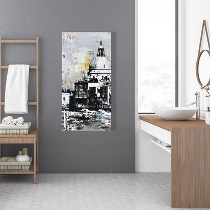 Contemporary Cities White Canvas | Basilica of Santa Maria