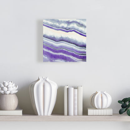 Toile abstraite Géode violette - Décoration murale moderne