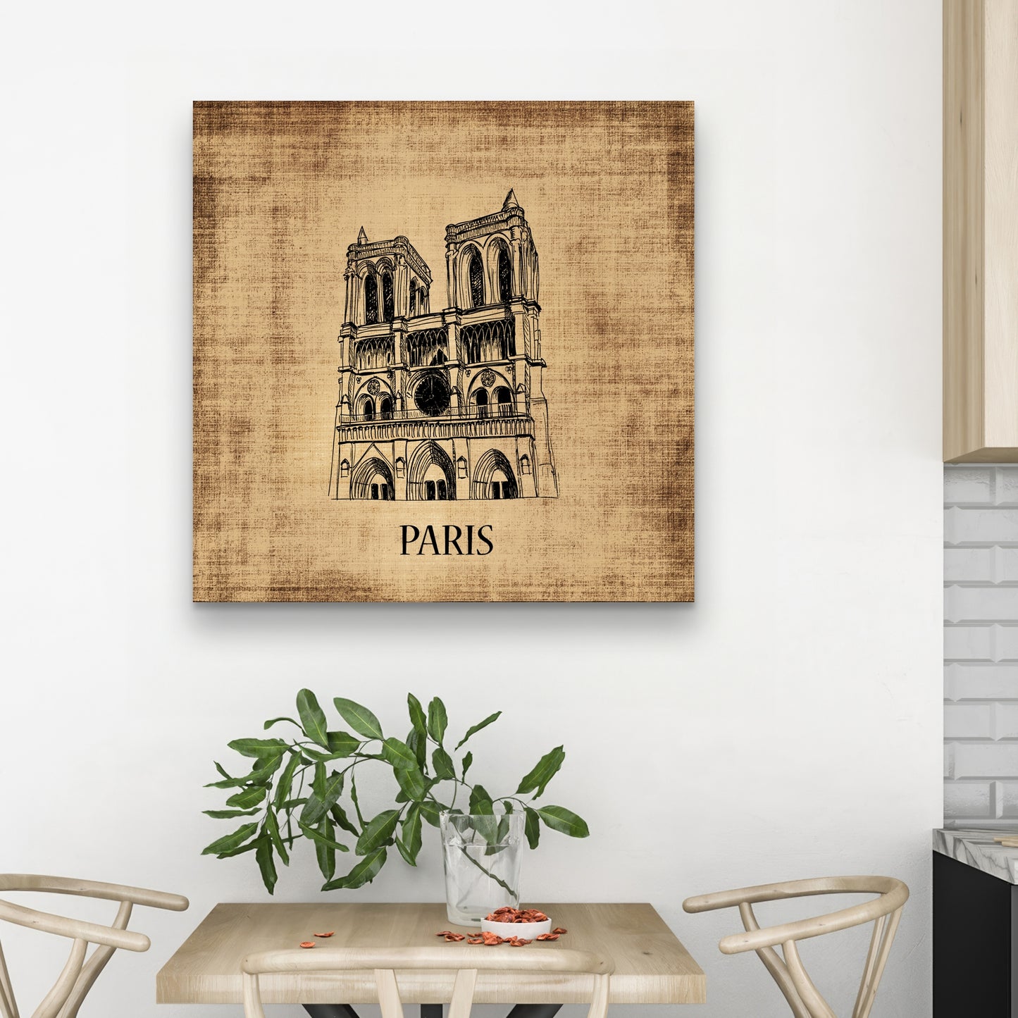 Notre-Dame de Paris Canvas | Illustrative Livingroom Decor