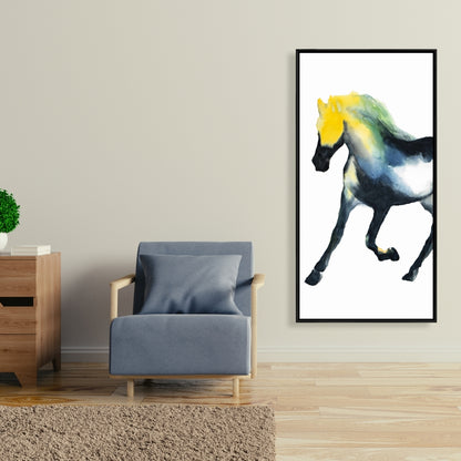 Toile Cheval au galop | Décoration animalière pour les murs de la chambre