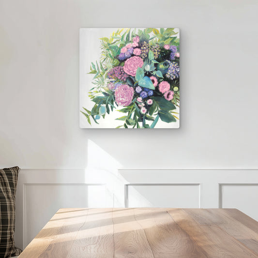 Melody of Fuchsia Flowers - Pink Flowers Metal Print | Home Decor