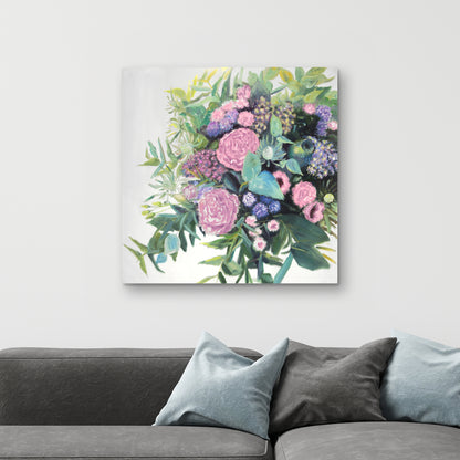 Melody of Fuchsia Flowers | Botanical Canvas | Home Decor