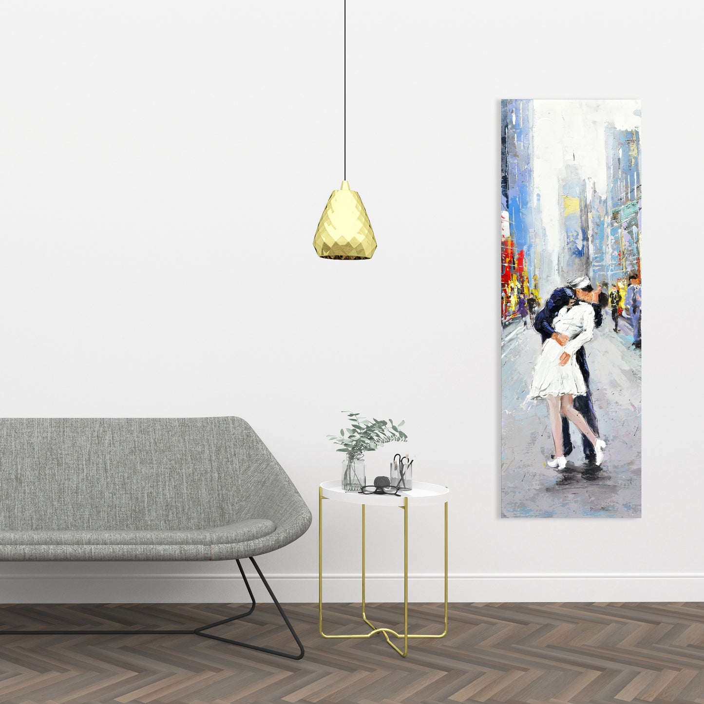 Kiss of Times Square Canvas - Cities Building Bedroom Decor