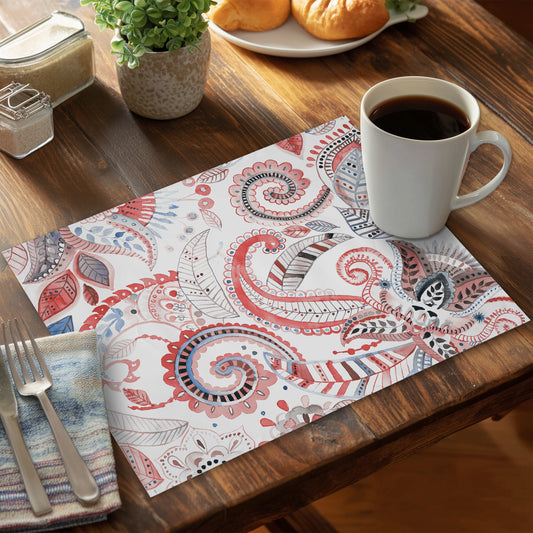Paisley pattern - 14"x18" Polyester Placemat