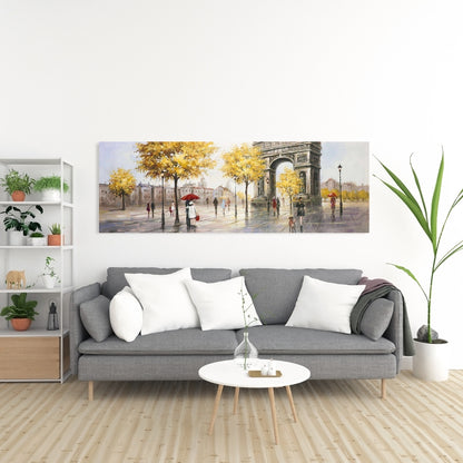 Modern Bedroom Trees Canvas | Arc de Triomphe to Paris Decor