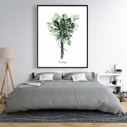 Impression encadrée « Tied Up Persil Bundle » | Décoration de cuisine