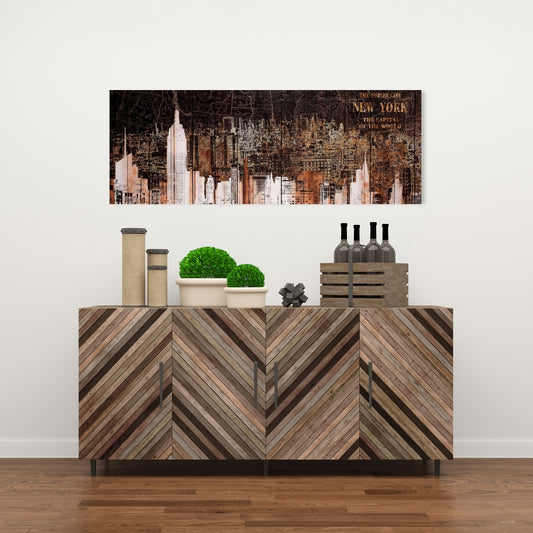 Toile Empire City de New York | Décoration murale pour chambre à coucher