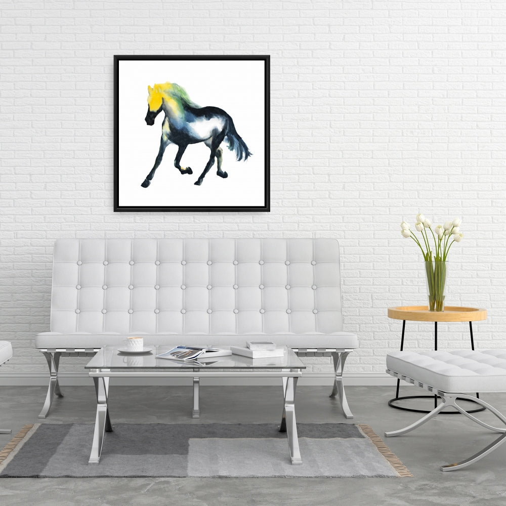 Toile Cheval au galop | Décoration animalière pour les murs de la chambre