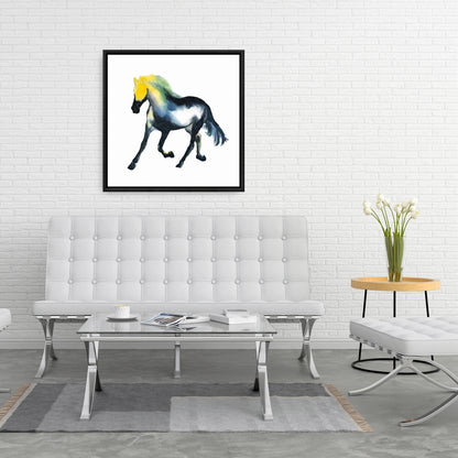 Toile Cheval au galop | Décoration animalière pour les murs de la chambre