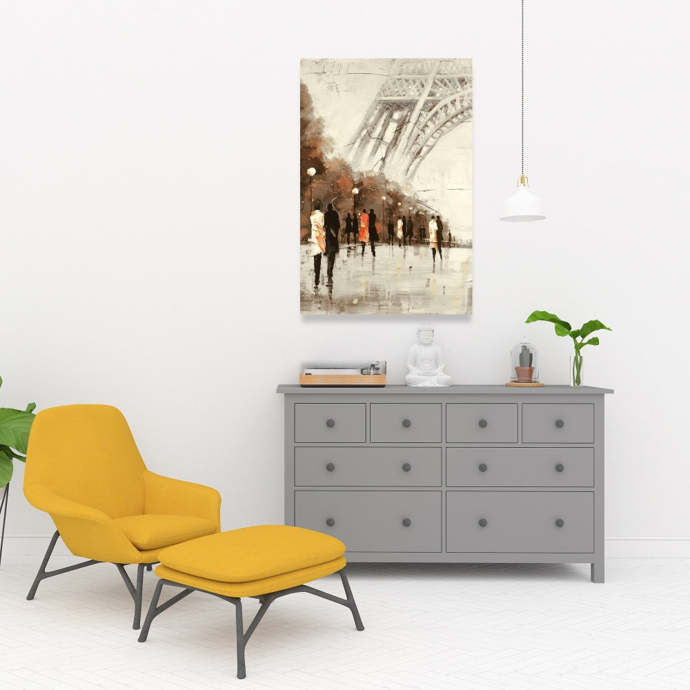 Toile de chambre contemporaine | Décor Tour Eiffel