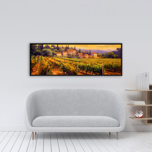 Toile de salon « La plantation » Paysages jaunes | Décoration d'intérieur