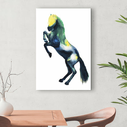 Toile Cheval de Salutation – Art Animalier pour Décoration de Chambre