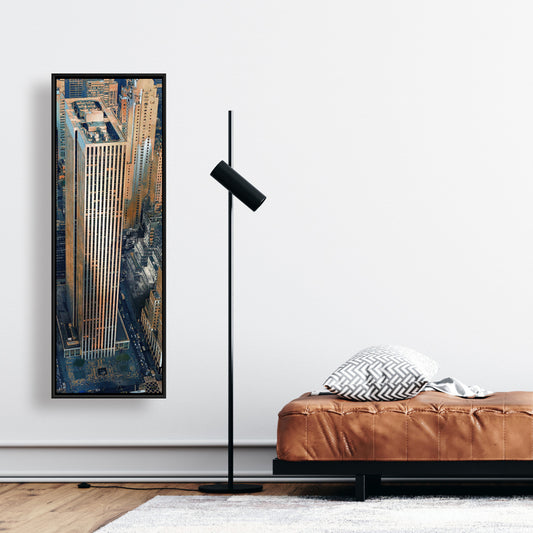 Toile du bâtiment General Motors - Décoration urbaine hyperréaliste