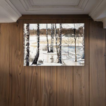 Winter Swamp Indoor Outdoor Door Mat | Landscapes Home Decor