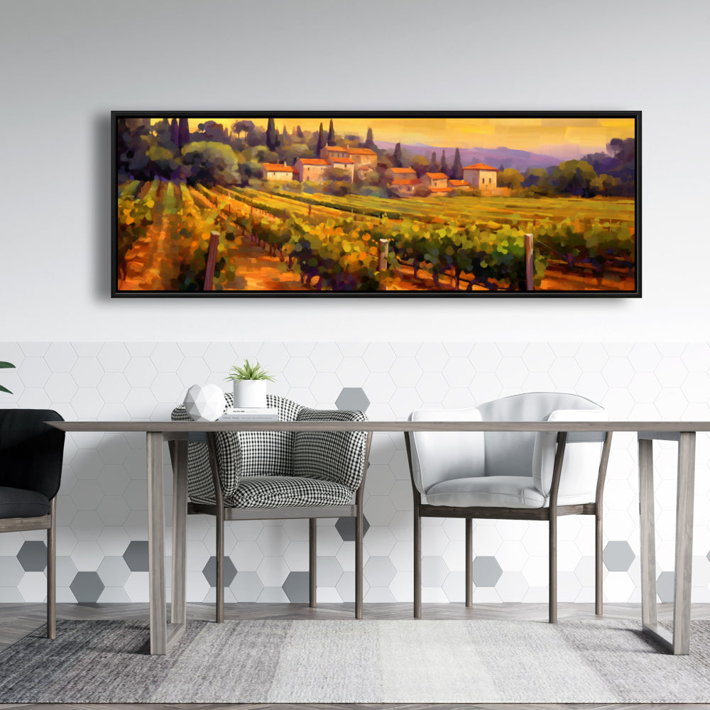 Toile de salon « La plantation » Paysages jaunes | Décoration d'intérieur