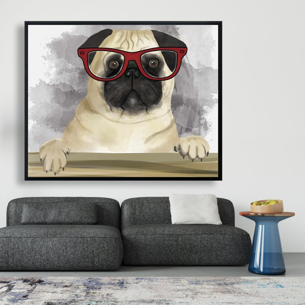 Toile encadrée Geek Carlin Brown Animaux pour décoration intérieure