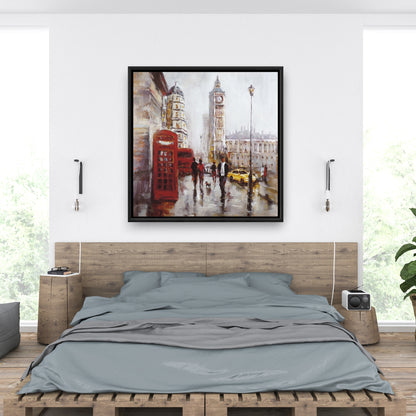 Toile Big Ben Londres - Décoration de chambre rouge | Art encadré