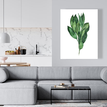 Minimalist Bay Leaves Canvas | Stylish Home Decor Art