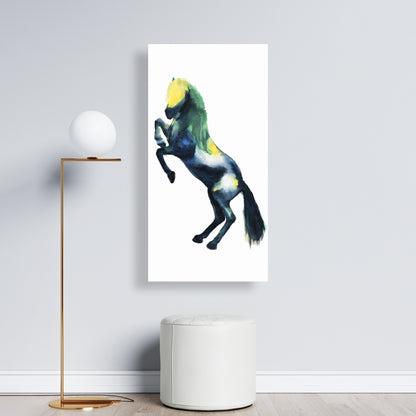 Toile Cheval de Salutation – Art Animalier pour Décoration de Chambre