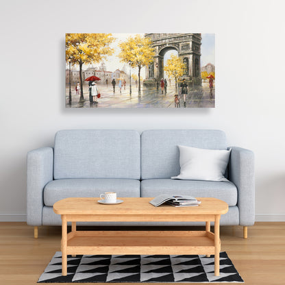 Modern Bedroom Trees Canvas | Arc de Triomphe to Paris Decor