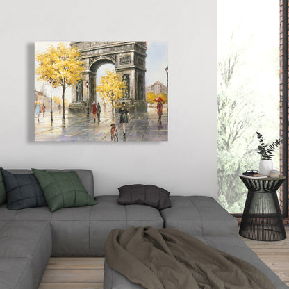 Modern Bedroom Trees Canvas | Arc de Triomphe to Paris Decor