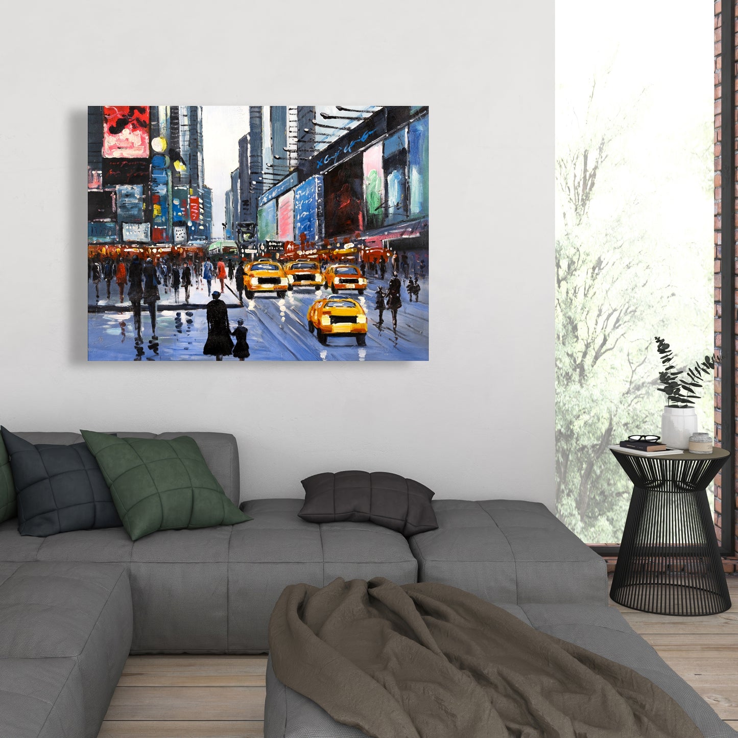 Peak Hour Blue Canvas | Building Cities Home Decor Wall Art