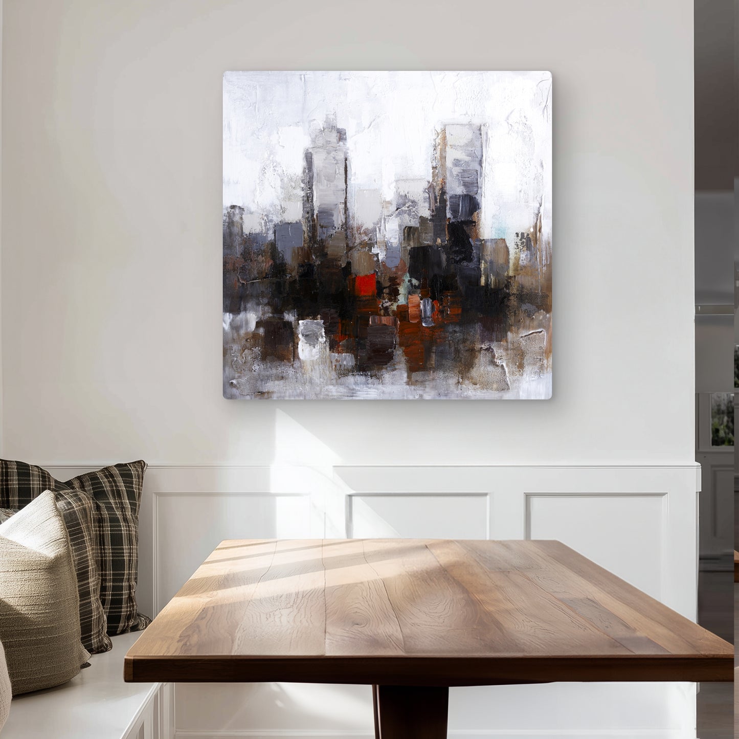 Obscure City - Abstract Metal Print for Modern Home Decor