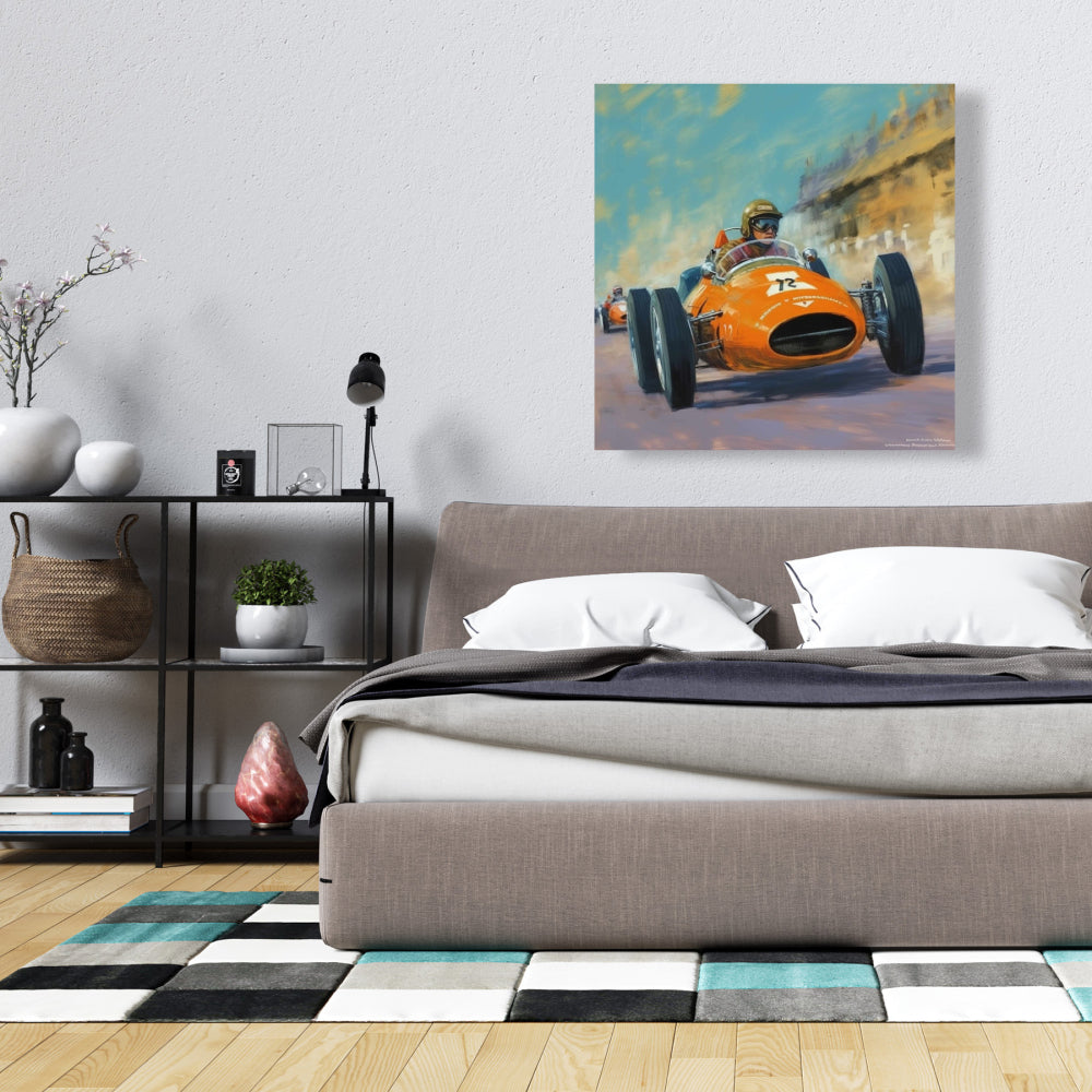 Toile « Overtaking Blue Hobbies » | Décoration murale pour chambre à coucher