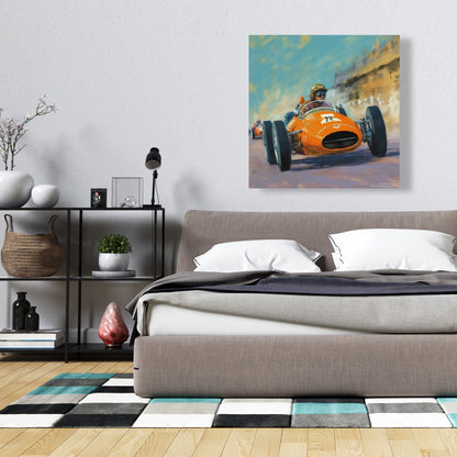 Toile « Overtaking Blue Hobbies » | Décoration murale pour chambre à coucher