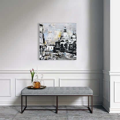 Contemporary Cities White Canvas | Basilica of Santa Maria