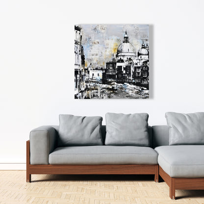 Contemporary Cities White Canvas | Basilica of Santa Maria