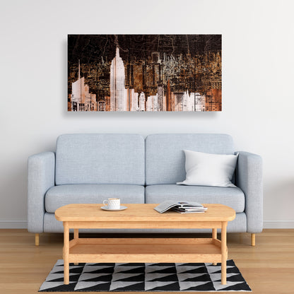 Toile Empire City de New York | Décoration murale pour chambre à coucher