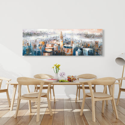 Toile Paysage urbain de New York - Décoration de chambre industrielle