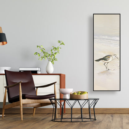 Toile de plage de Bécasseau semipalmé | Décoration murale d'oiseaux