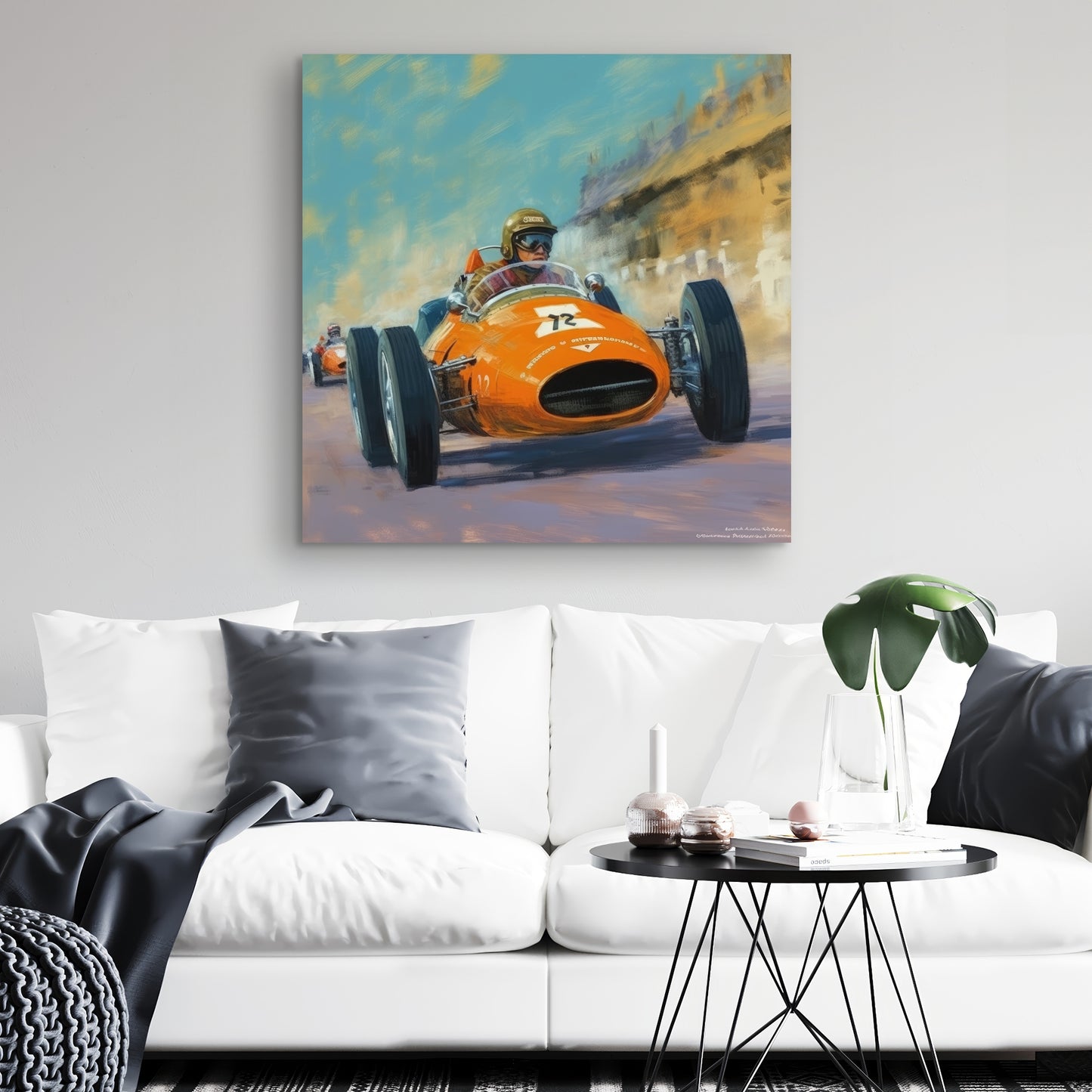 Toile « Overtaking Blue Hobbies » | Décoration murale pour chambre à coucher