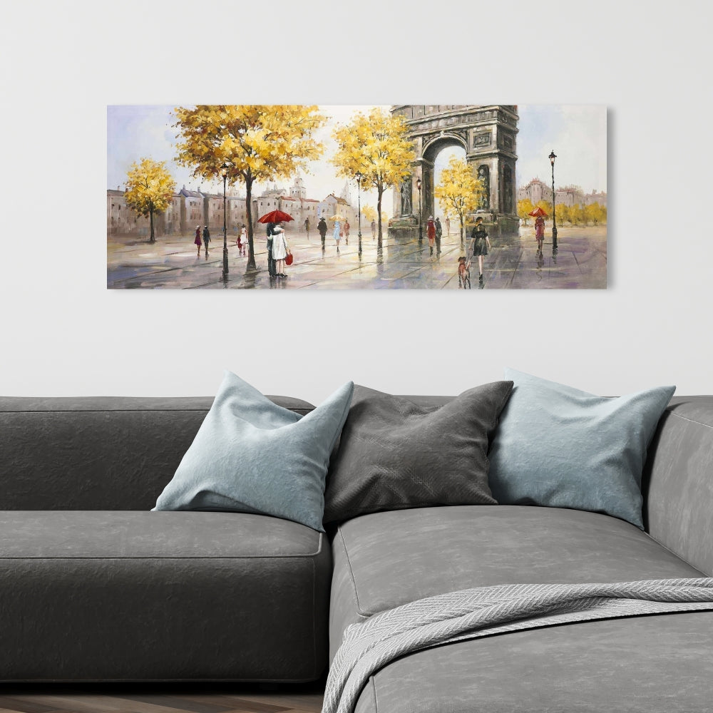 Modern Bedroom Trees Canvas | Arc de Triomphe to Paris Decor