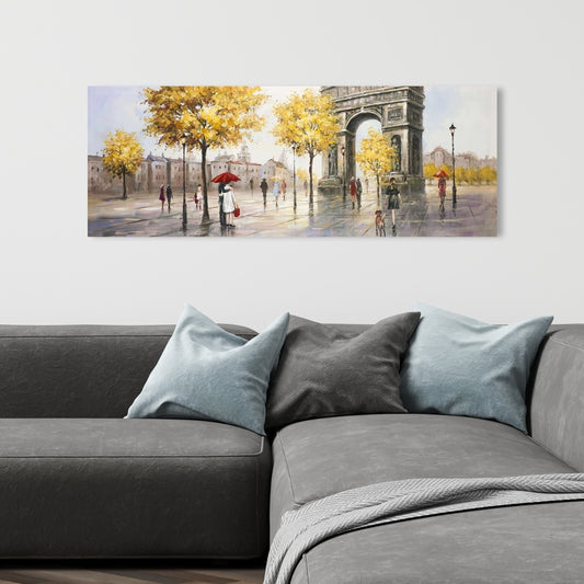 Modern Bedroom Trees Canvas | Arc de Triomphe to Paris Decor
